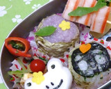 おにぎりでカエル　✿野菜の抜き型使用✿作り方14写真