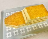 ドクターイエロー✖️かぼちゃと桃のケーキ作り方1写真