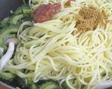 ✿コンソメ使用で簡単♪ゴーヤの梅味パスタ作り方7写真