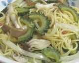 ✿コンソメ使用で簡単♪ゴーヤの梅味パスタ作り方8写真