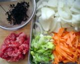 おなかいっぱい*具だくさんうどん*作り方1写真
