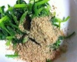 超簡単..5分.丼で.ごま和えほうれん草作り方10写真