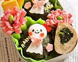 キャラ弁に☃雪だるま風てるてる坊主ちゃん作り方3写真