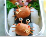 簡単かわいいカニさんウインナーキャラ弁作り方8写真