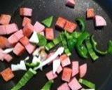 キムチ&スパムの焼うどん作り方2写真