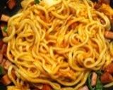 キムチ&スパムの焼うどん作り方3写真