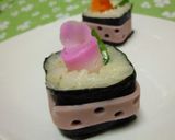 水玉リボンで✿フラワーギフトおにぎり✿作り方11写真