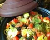タジン鍋で牛肉と野菜のサフラン風味煮込み作り方3写真
