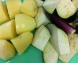ほんのり柚子風味のじゃが茄子煮作り方1写真