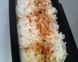 お弁当のふりかけ重ねご飯♥♥作り方4写真