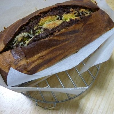 マーブルパウンドケーキ by mocha＋ 【クックパッド】 簡単おいしい