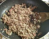 夏ﾗﾝﾁ♪牛挽き肉と茗荷の生姜和風パスタ作り方3写真