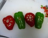 旨カワ☆ラブリー肉詰めピーマン♪作り方1写真