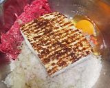 お弁当用♡フワフワチーズinハンバーグ作り方1写真