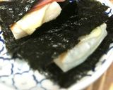 朝ごはんに✩チーズとハムの磯辺巻き作り方3写真