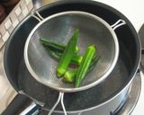 炙りマグロとオクラ、キノコのおろしポン酢作り方1写真