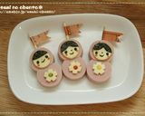 キャラ弁☆ソーセージでマトリョーシカ作り方4写真