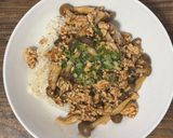 鶏ひき肉としめじのオイスターあんかけ作り方10写真