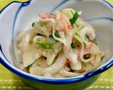 新玉ねぎとカニかまのサラダ♪作り方4写真
