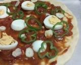 トマトとゆで卵のハーブ*ピザ（*^^*)作り方9写真