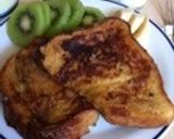 ヘルシーフレンチトースト☆黒蜜きなこ豆乳作り方4写真