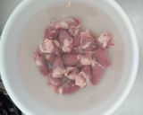 鶏もつの甘辛煮♡作り方1写真