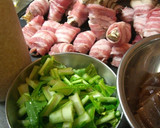 簡単でびっくり♪豚肉舞茸巻きの塩麹炒め作り方2写真