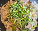 アスパラとふわふわ卵の焼きそば作り方7写真