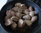鶏レバーのウスターソース煮作り方4写真