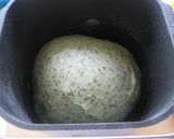 ヨモギ生地のクルミあんぱん作り方3写真