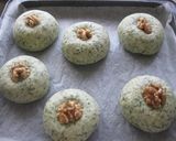 ヨモギ生地のクルミあんぱん作り方8写真