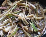 うどと牛肉のきんぴら。作り方3写真
