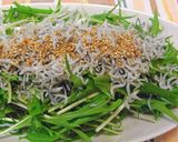 水菜とシラスのごま風味サラダ作り方3写真