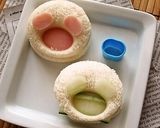 食パンdeカエル君toカエルちゃんサンド作り方3写真