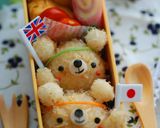 運動会のお弁当応援くまさん キャラ弁作り方1写真