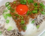 納豆とろろ（山芋）ネバネバぶっかけ蕎麦！作り方3写真