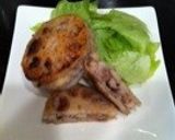 ハンペン＆挽肉の蓮根フワフワはさみ焼き作り方5写真