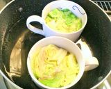 マグカップでキャベツと挽き肉のドーム蒸し作り方5写真