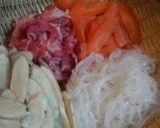牛肉・ごぼう・にんじん・白滝の炒め煮作り方1写真