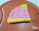 お弁当おかず**渦巻きグルグル卵焼き♪作り方3写真