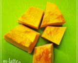 レンジでチン☆かぼちゃの煮物（お弁当用）作り方1写真