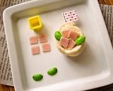 キャラ弁に✿あじさい✿ロールサンド✿作り方3写真