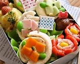 キャラ弁に✿あじさい✿ロールサンド✿作り方6写真