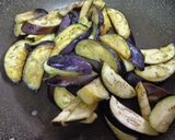 茄子のとろりん甘辛味噌󠄀炒め作り方2写真