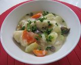 鶏むねで♪お肉やわプル豆乳シチュー作り方13写真