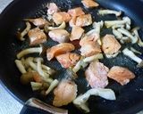 鮭とほうれん草のフェットチーネ作り方6写真