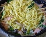 鮭とほうれん草のフェットチーネ作り方11写真