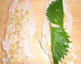 豚薄切り肉でマスタード大葉まき作り方4写真