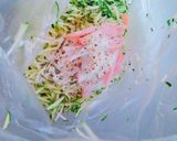 ＊ズッキーニとハムとチーズの洋風チヂミ＊作り方2写真
