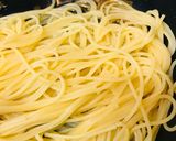 ニンニク/チューブでつくる●月見ペペロンチーノ作り方2写真